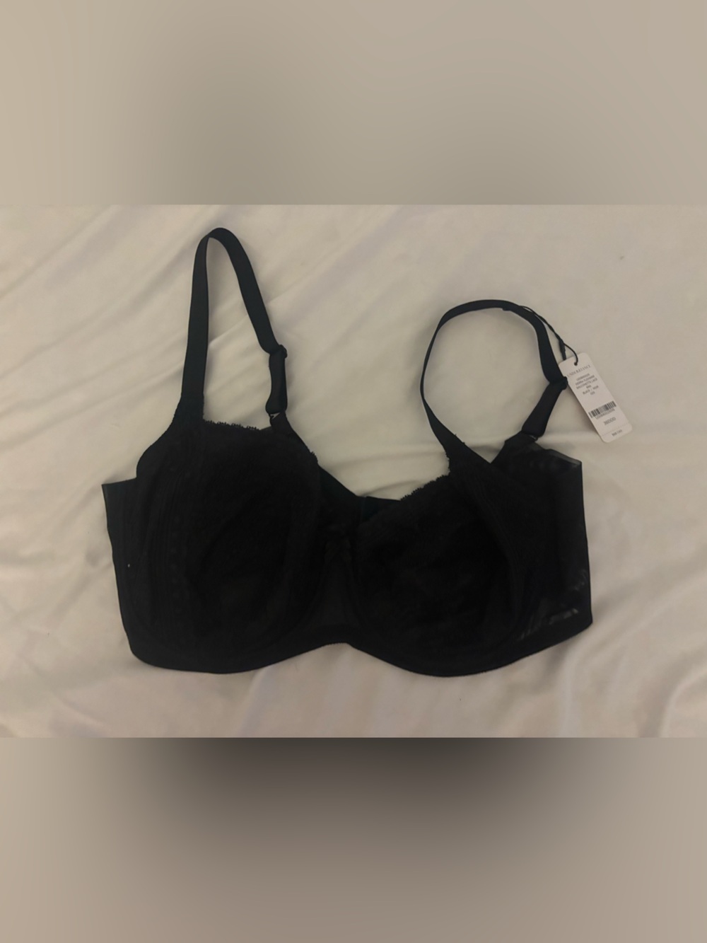 Black Underwire Lace-Detail Bra - Women Intimates